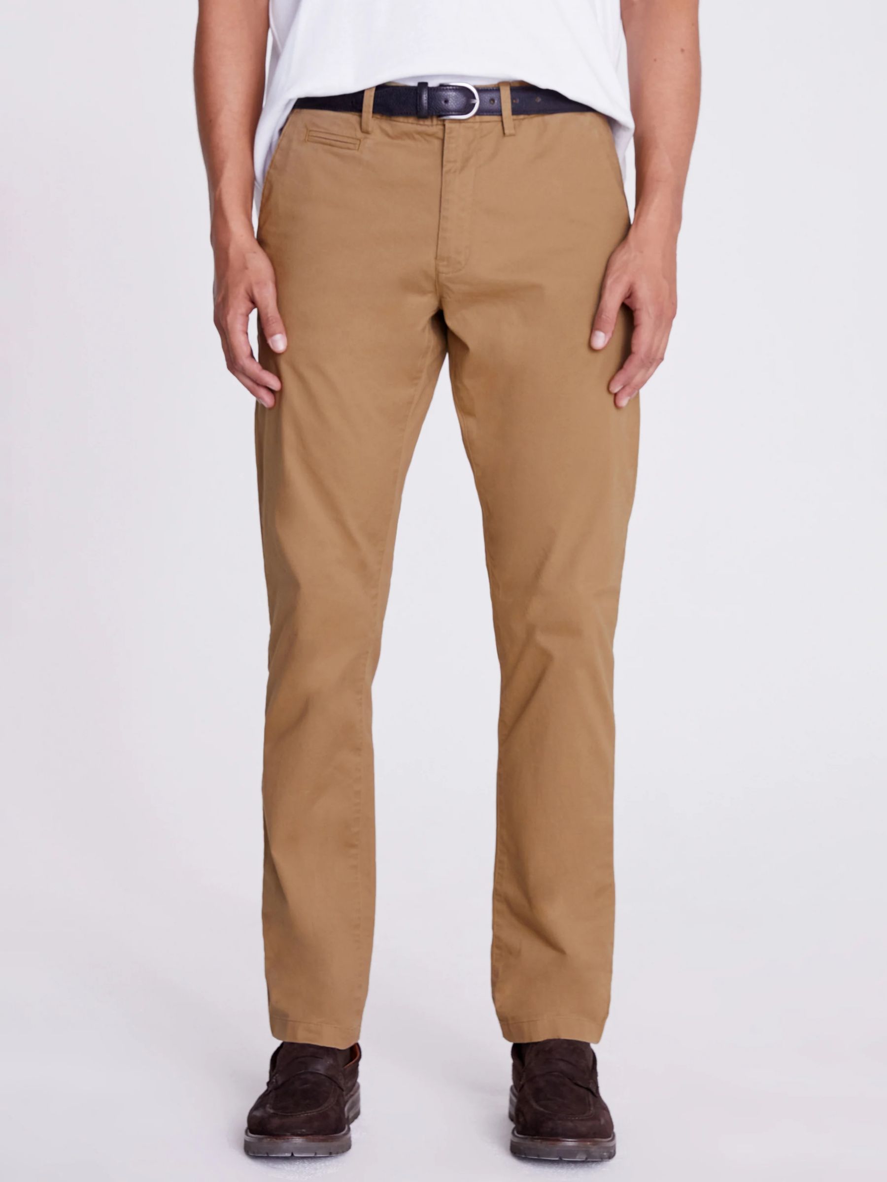 Ralph Lauren Women's Slim Fit Stretch Chino Pants Brown Size 16