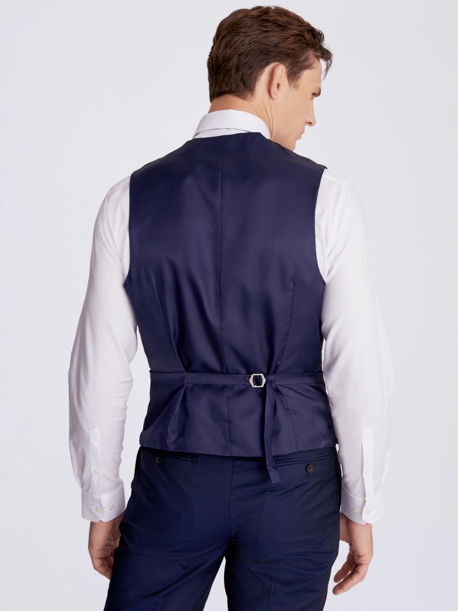 Moss Tailored Stretch Waistcoat, Ink, 34R