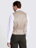 Moss Tailored Fit Herringbone Waistcoat, Olive