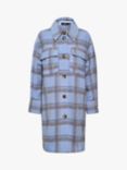Soaked In Luxury Cookie Check Coat, Blue/Multi