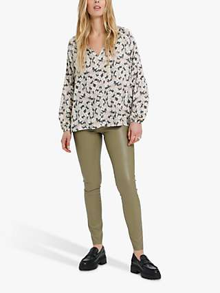 Soaked In Luxury Augusta Long Sleeve Floral Blouse, Multi