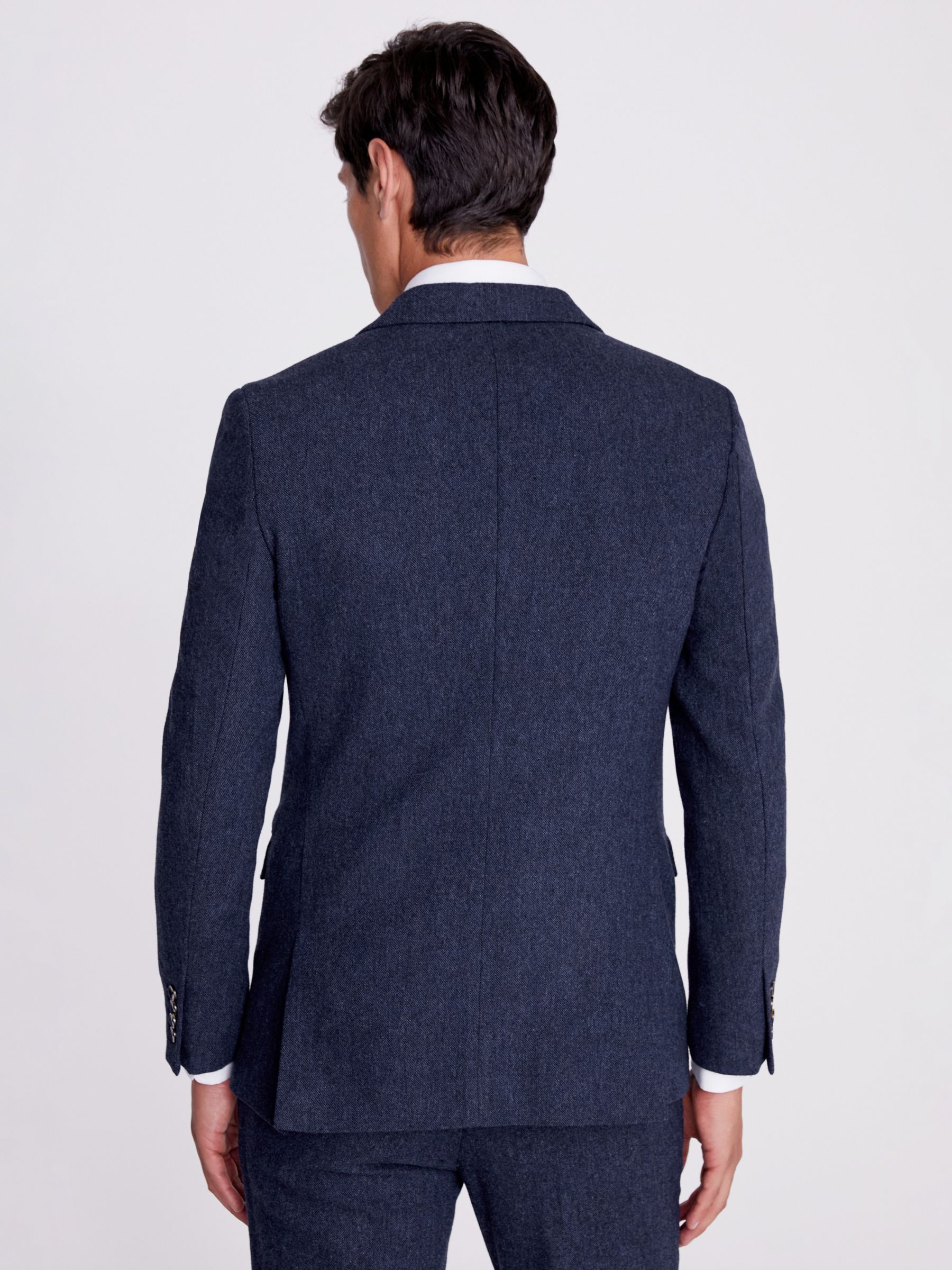 Moss Slim Fit Donegal Tweed Jacket, Blue, 34S