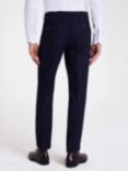 Moss Slim Check Suit Trousers, Navy/Black