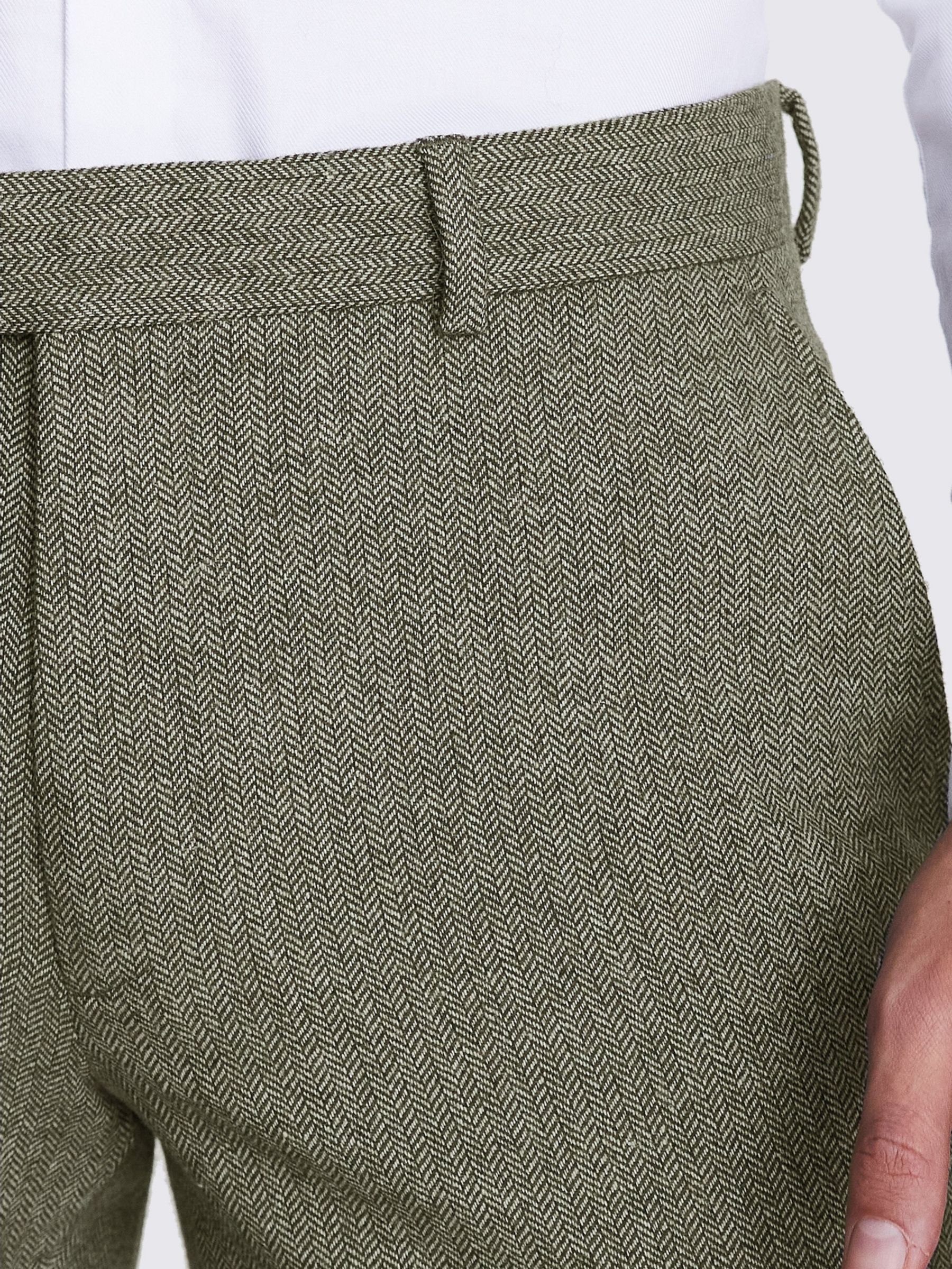 Buy Moss London Slim Fit Herringbone Wool Blend Tweed Suit Trousers Online at johnlewis.com