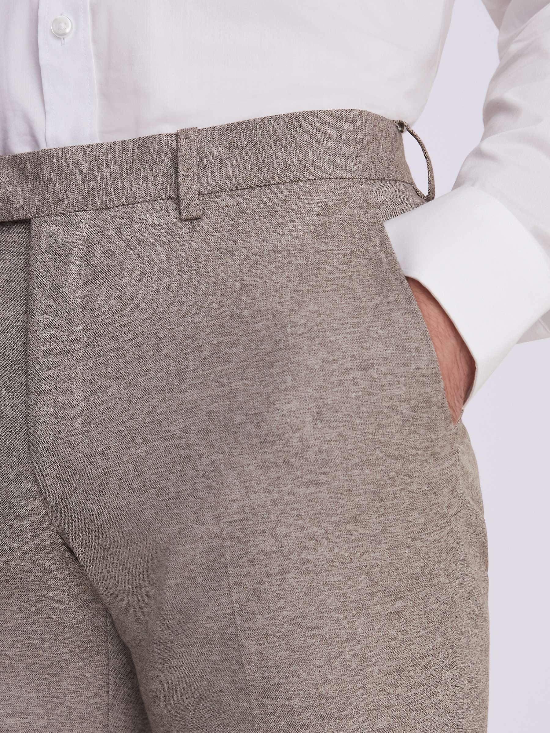 Buy Moss Slim Fit Suit Trousers, Neutral Online at johnlewis.com