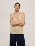 Ninety Percent Clara Organic Cotton Vest Top, Warm Sand