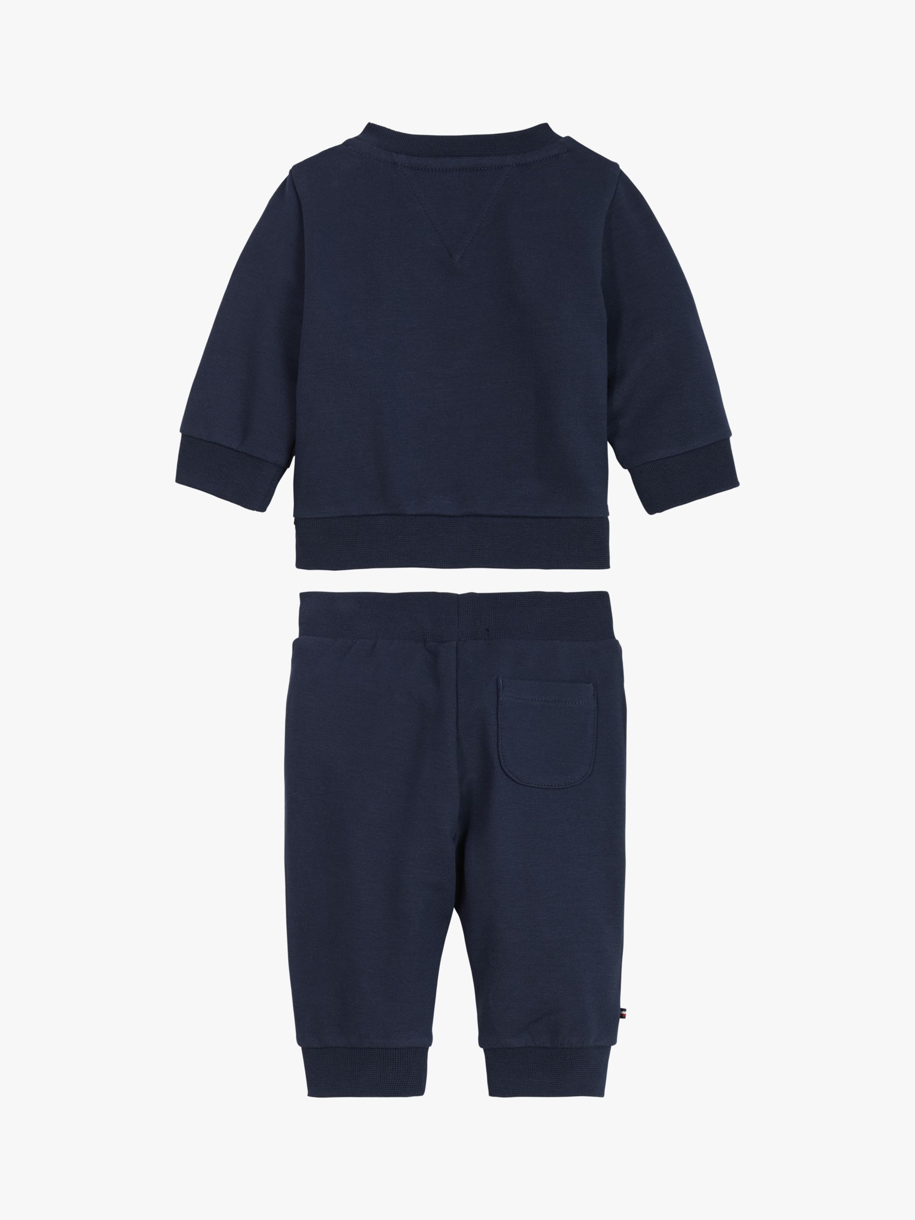 Buy Tommy Hilfiger Baby Essential Logo Crew Neck Sweatshirt and Joggers Set Online at johnlewis.com