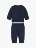 Tommy Hilfiger Baby Essential Logo Crew Neck Sweatshirt and Joggers Set, Twilight Navy