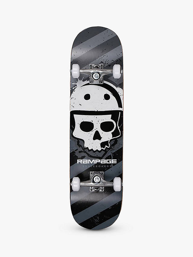 Black Rampage Bonehead Complete Skateboard 
