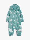 John Lewis Baby Cloud Rainwear Suit, Green