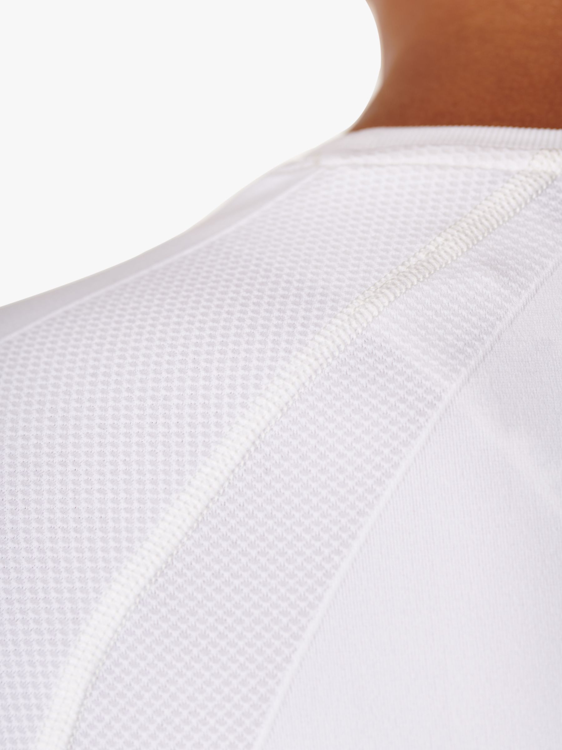 Sweaty Betty Athlete Seamless Long Sleeve Top, White at John Lewis