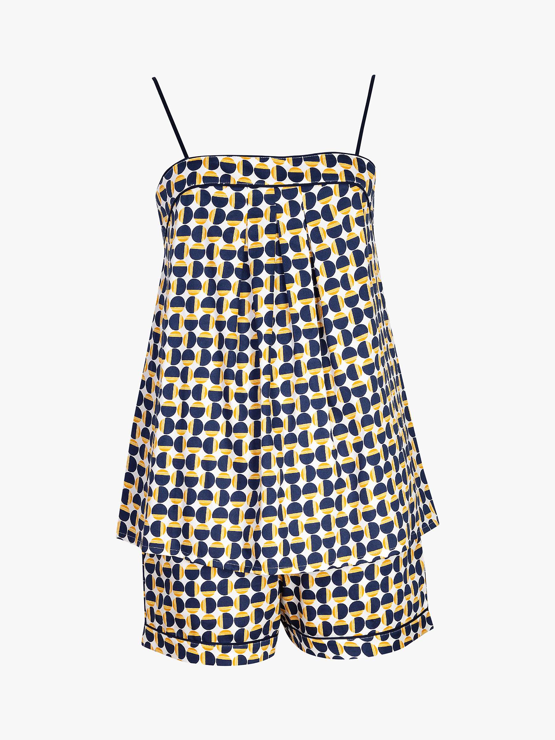 Buy Fable & Eve Chelsea Geometric Cami Shorts Pyjama Set, Blue/Multi Online at johnlewis.com