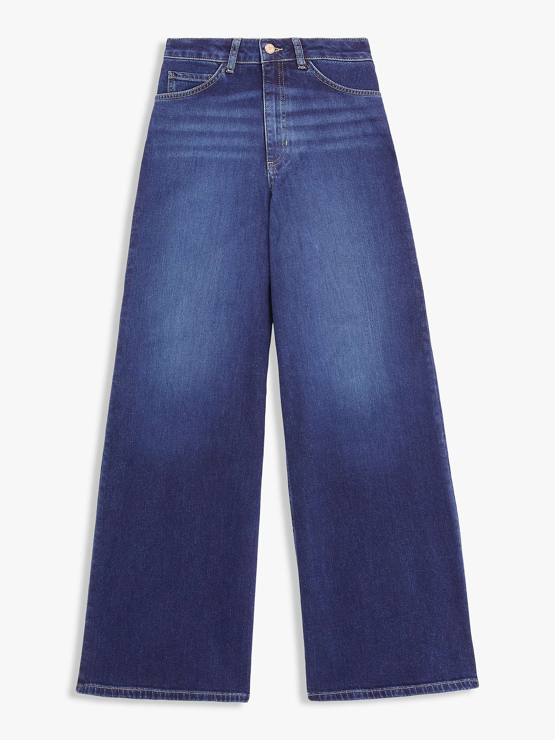 Buy AND/OR Westlake Wide Leg Jeans, Blue Online at johnlewis.com