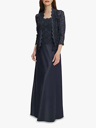 Gina Bacconi Aimee Embroidered Lace Jacket And Maxi Dress