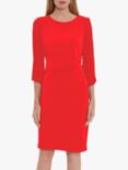 Gina Bacconi Lilit Crepe Chiffon Dress, Hot Red