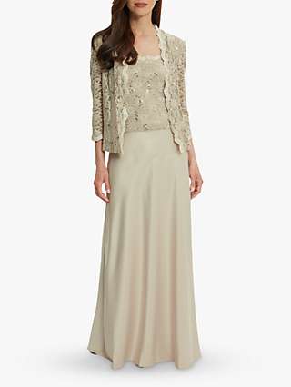 Gina Bacconi Aimee Embroidered Lace Jacket And Maxi Dress