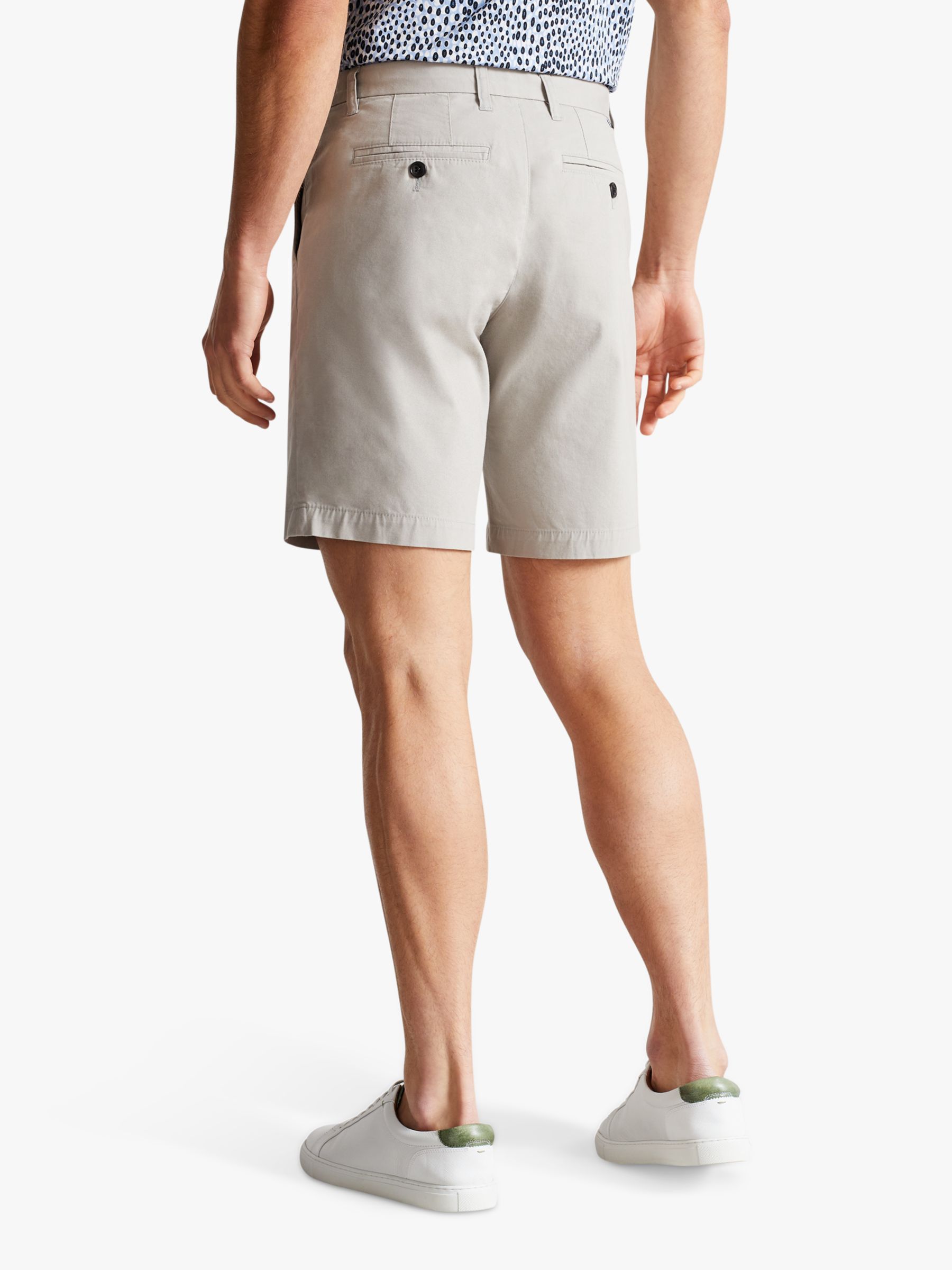 Ted Baker Ashfrd Chino Shorts, Light Grey, 34R