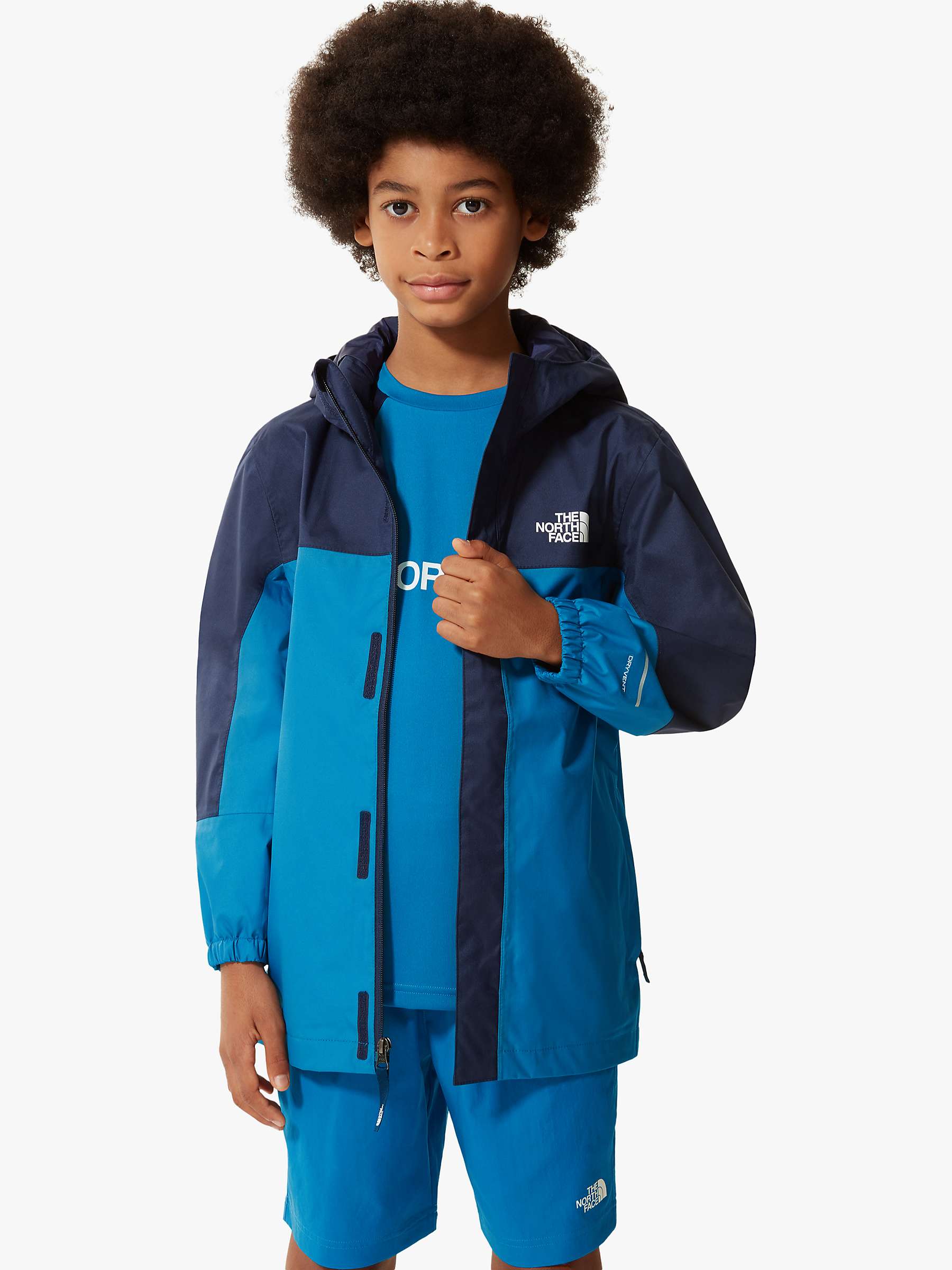 The North Face Kids' Antora Split Waterproof Jacket, Blue at John Lewis   Partners