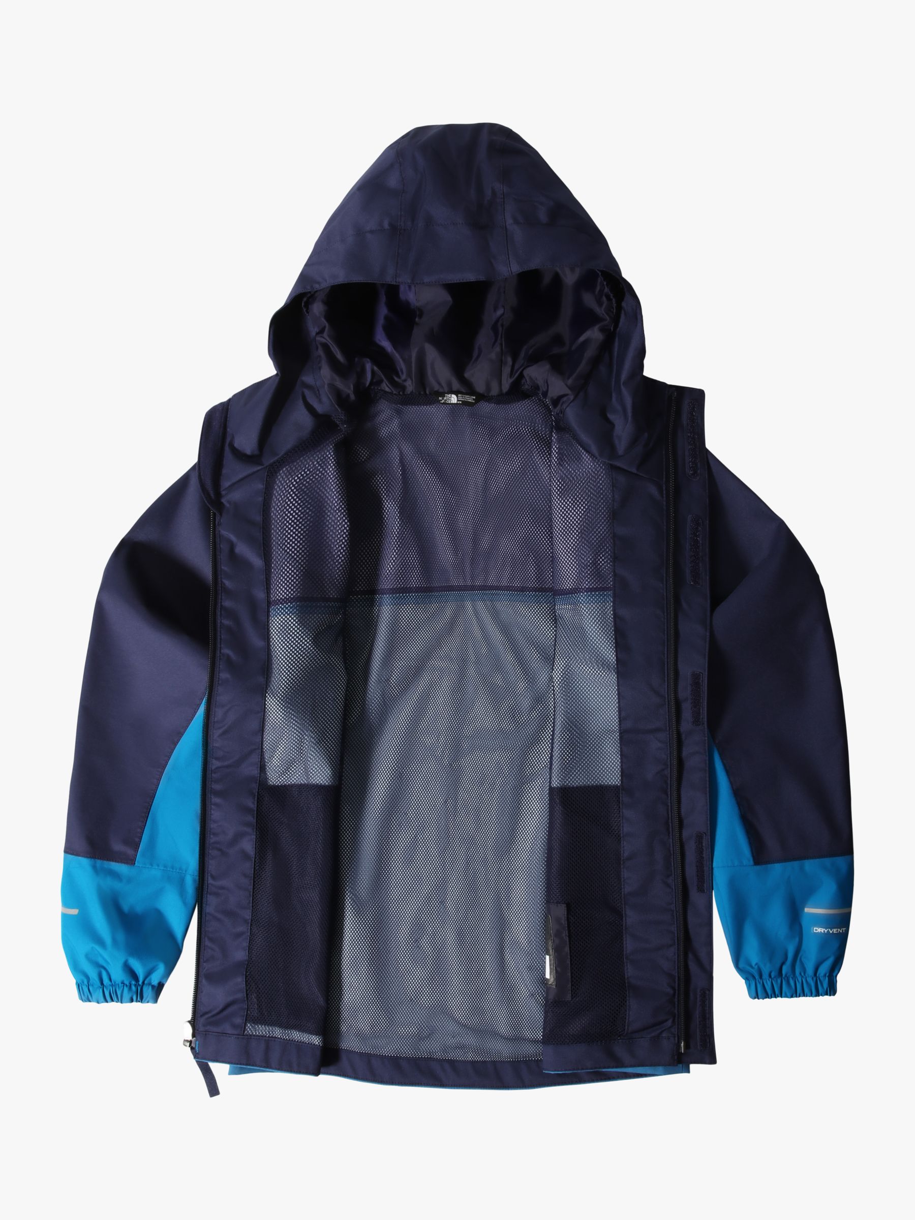 The North Face Men's Antora Rain Hooded Jacket, XL, Mandarin/Cave Blue