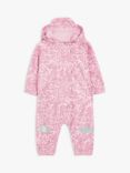 John Lewis Baby Dash Rainwear Suit, Pink