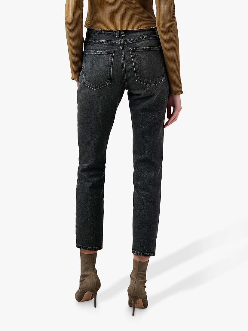 Buy Good American Classic Straight Cut Jeans, Black Online at johnlewis.com