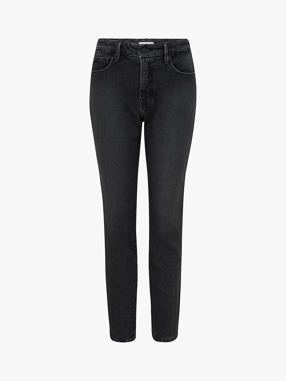 Buy Good American Classic Straight Cut Jeans, Black Online at johnlewis.com