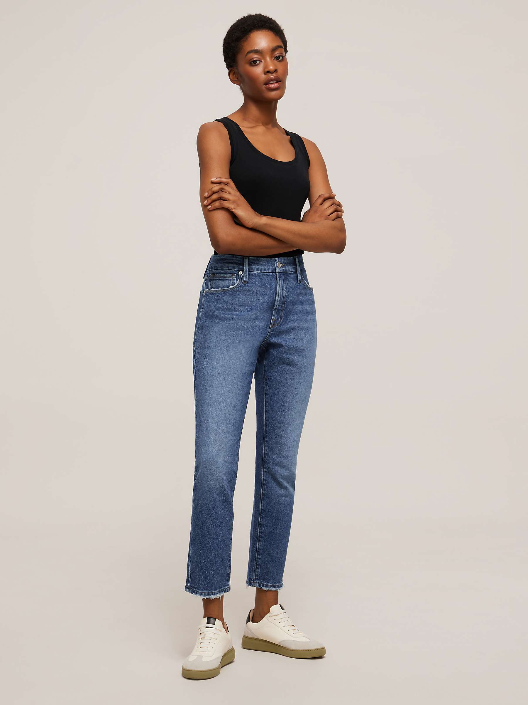 Buy Good American Classic Jeans, Blue Online at johnlewis.com