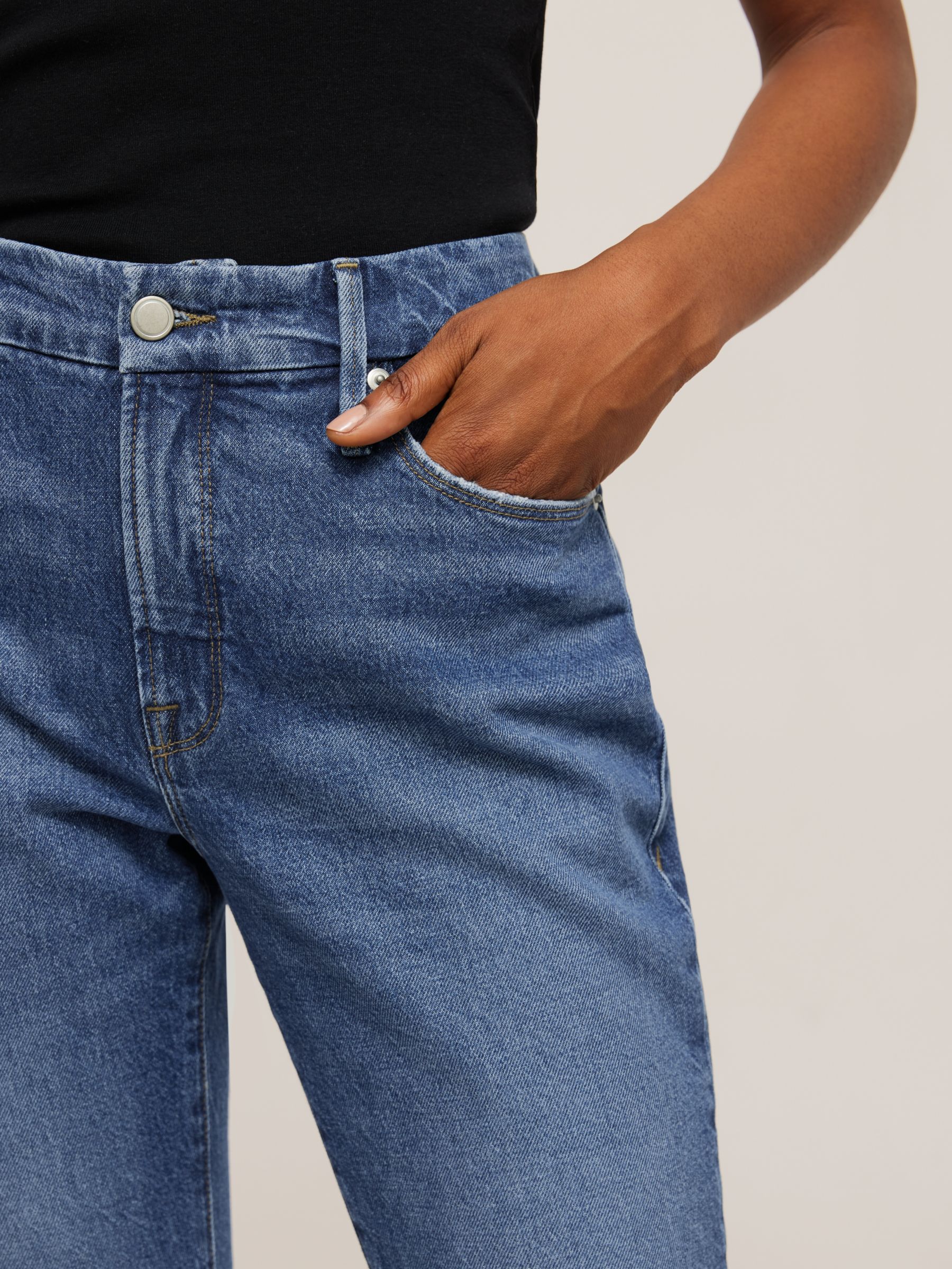 Good American Classic Jeans, Blue at John Lewis & Partners