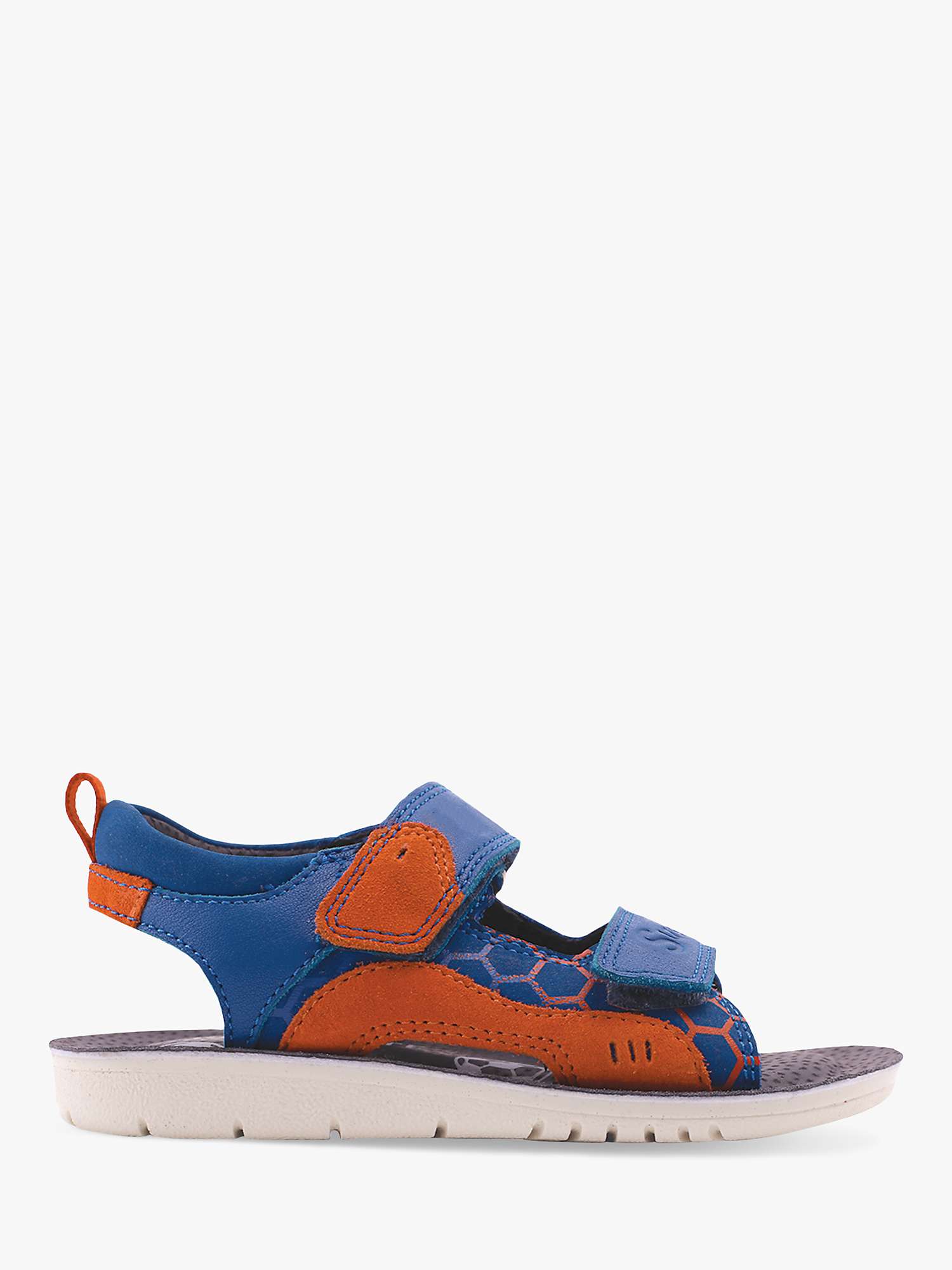 Buy Start-Rite Kids' Beach Ball Leather Sandals, Blue/Orange Online at johnlewis.com