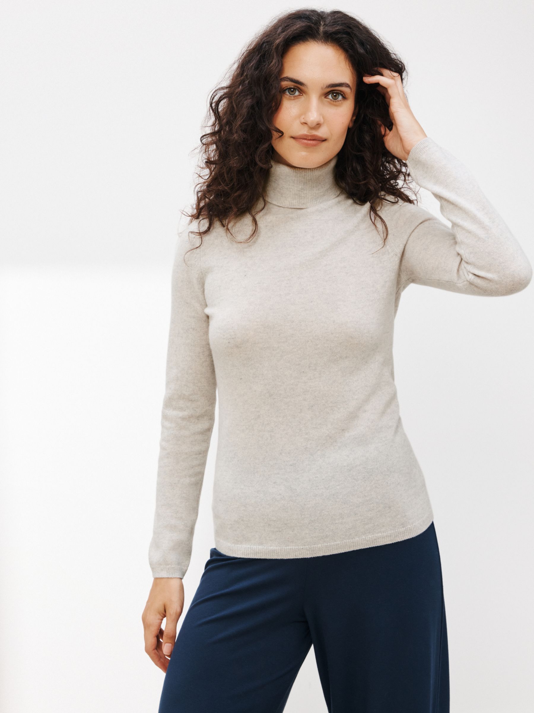 John Lewis Cashmere Roll Neck Sweater
