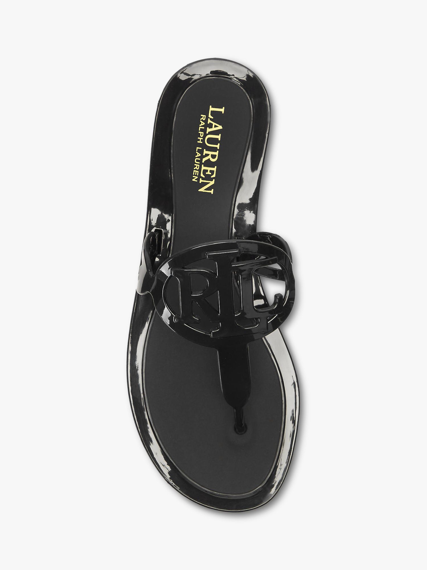 Lauren Ralph Lauren Audrie Jelly Toe Post Sandals, Black