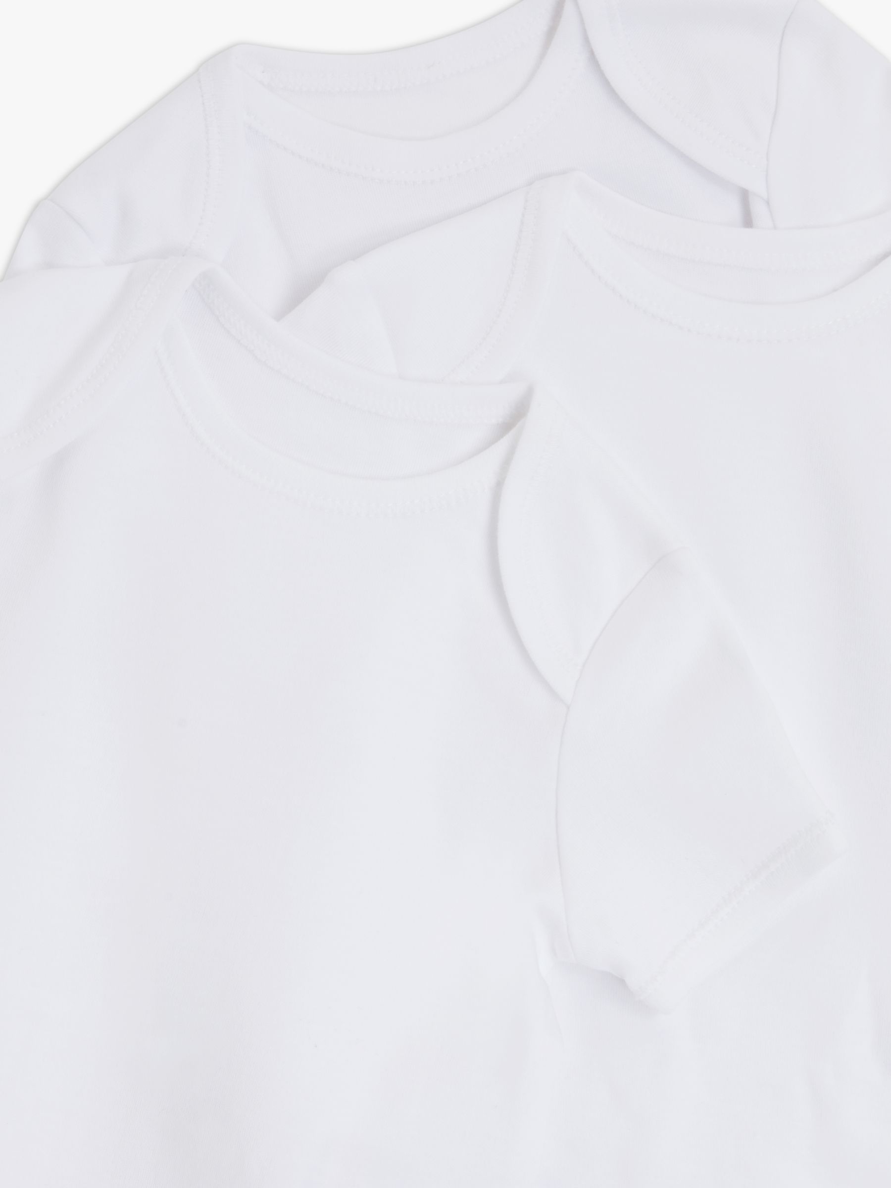 John Lewis Baby GOTS Organic Cotton Short Sleeve Bodysuits, Pack of 5 ...