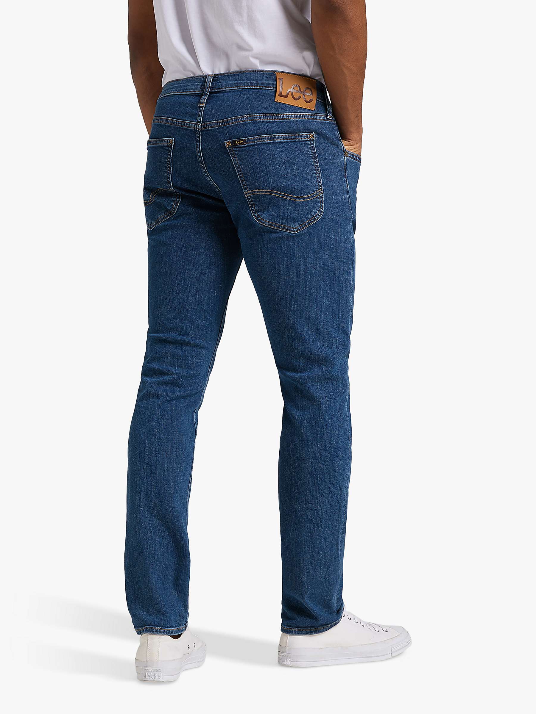 Buy Lee Luke Stone Wash Slim Fit Jeans, Blue Online at johnlewis.com