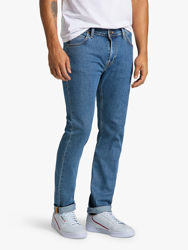 Lee Rider Slim Fit Denim Jeans, Mid Stone