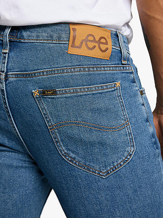 Lee Rider Slim Fit Denim Jeans, Mid Stone