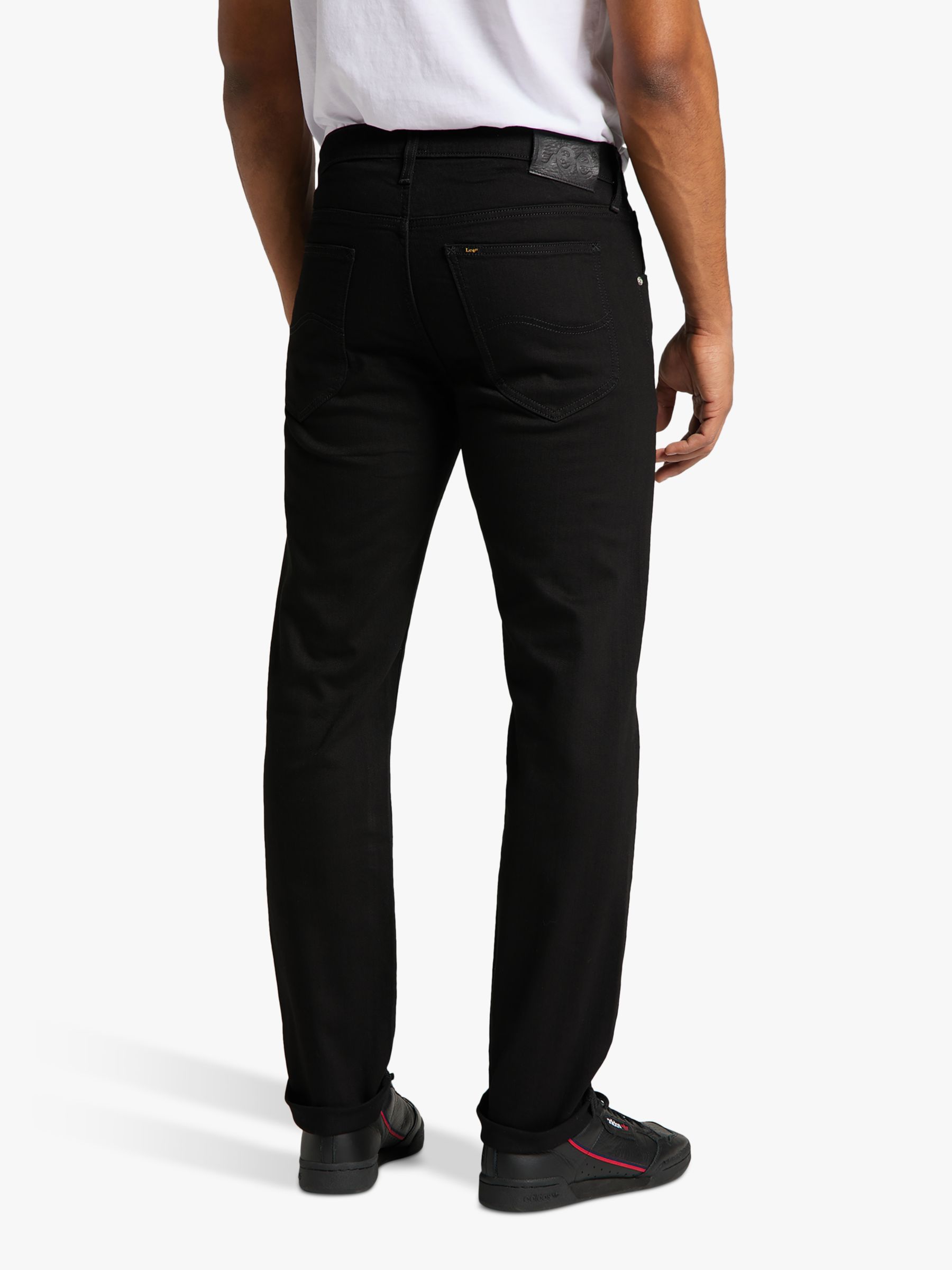 Lee Straight Denim Jeans, Black, 30S