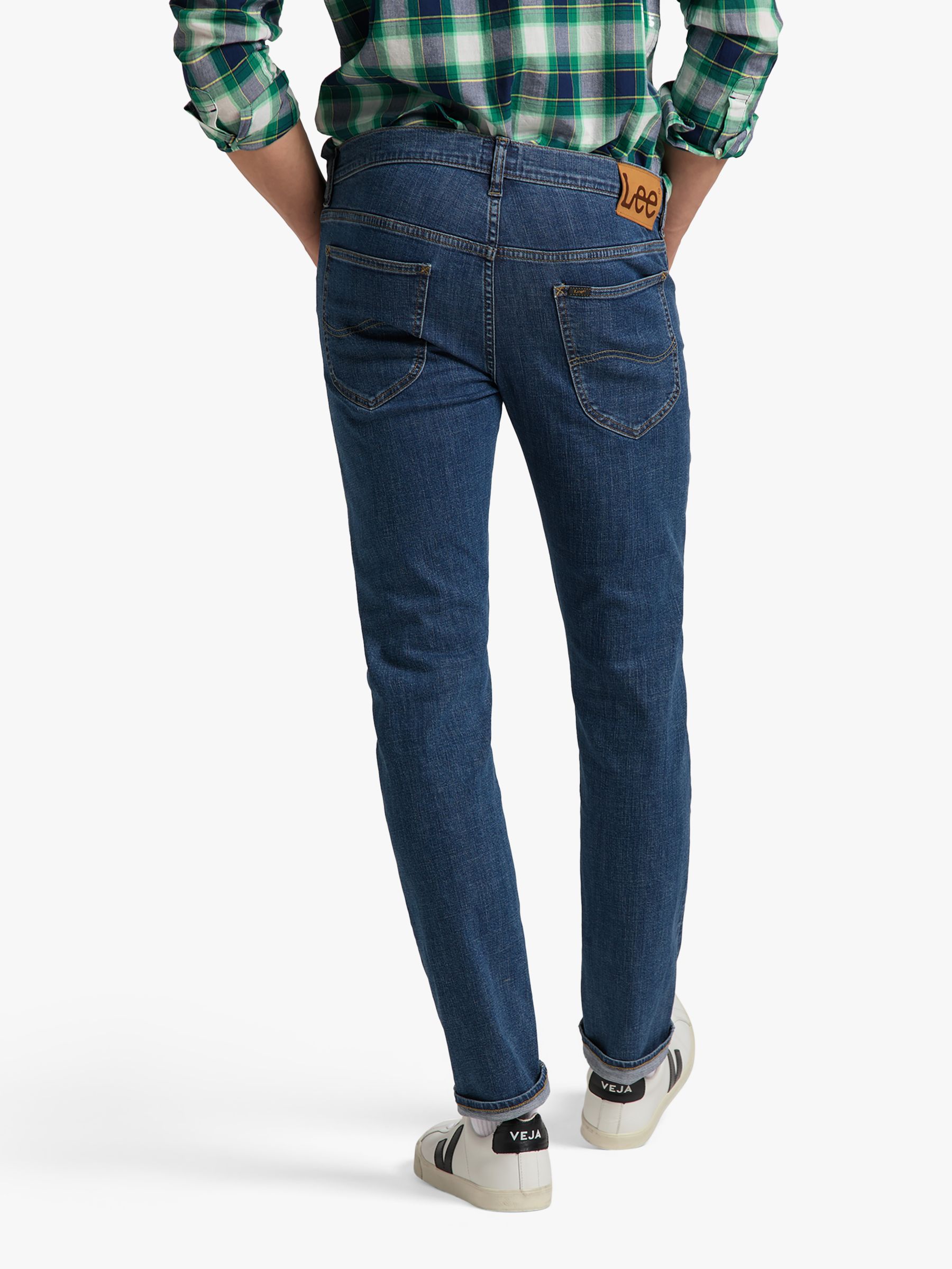 Buy Lee Daren Straight Leg Denim Jeans, Blue Online at johnlewis.com