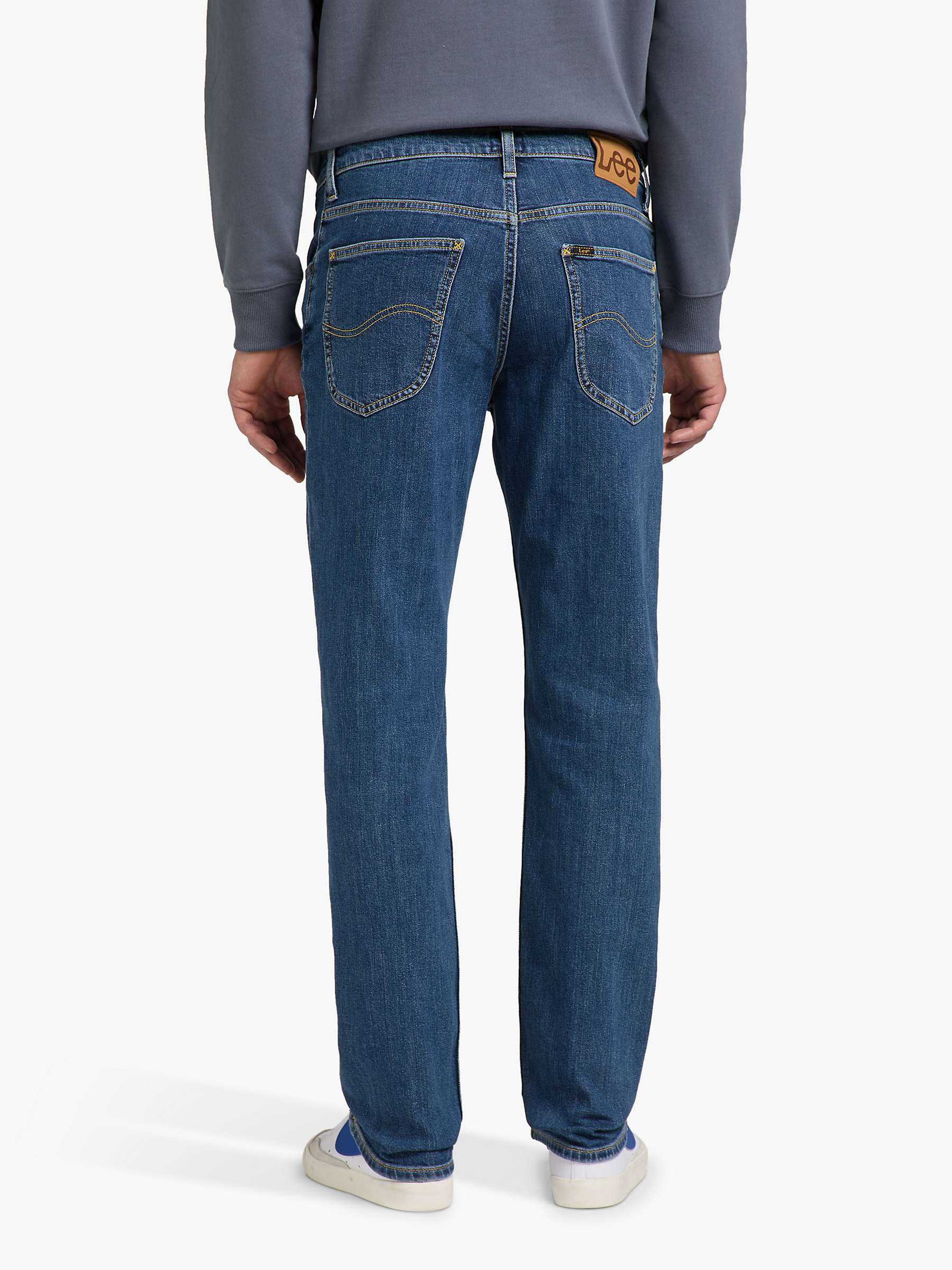 Buy Lee Slim Stonewash Denim Jeans, Blue Online at johnlewis.com