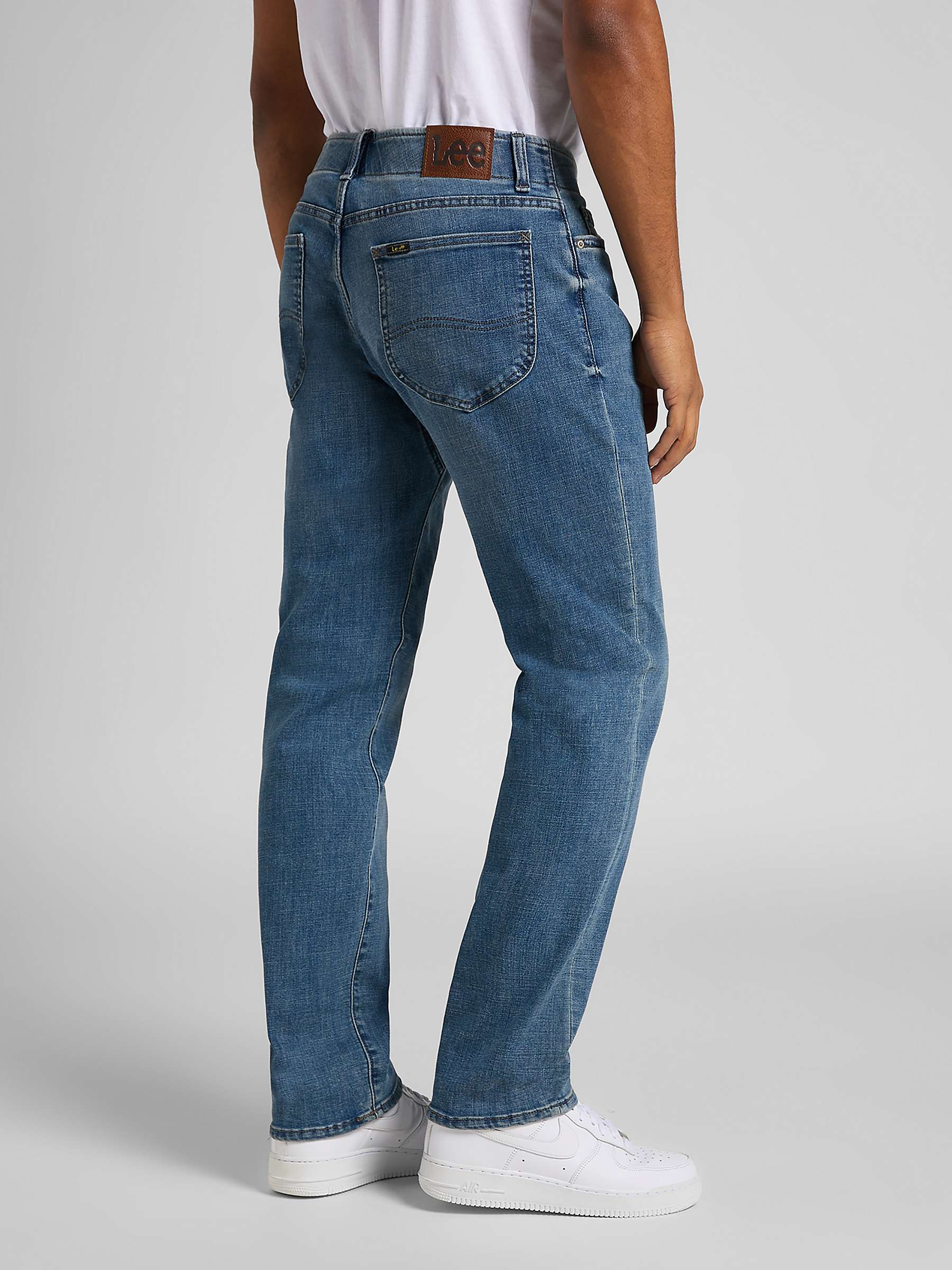 Buy Lee Brady Straight Leg Denim Jeans, Blue Online at johnlewis.com
