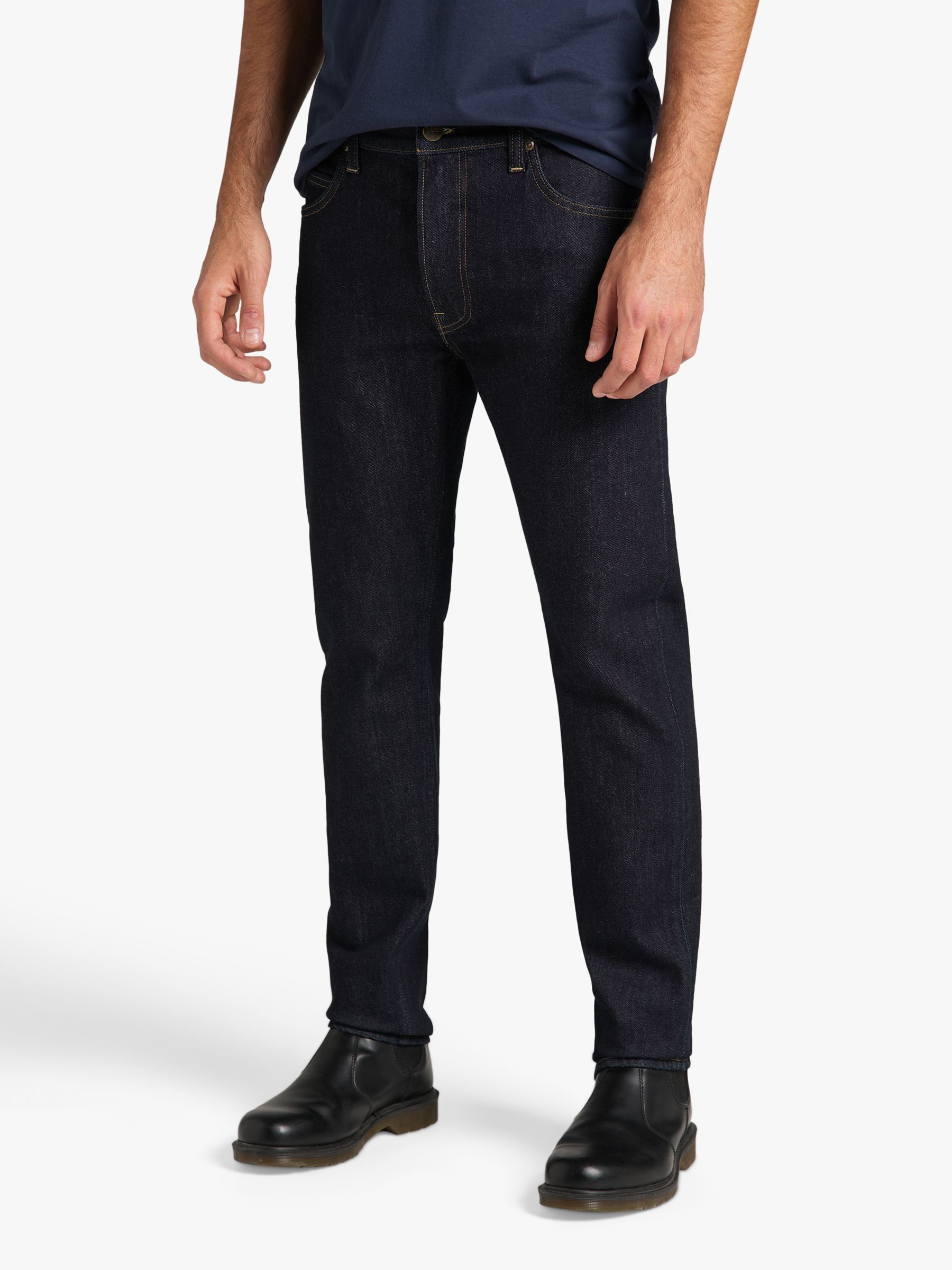 Lee Rider Slim Fit Denim Jeans, Blue at John Lewis & Partners