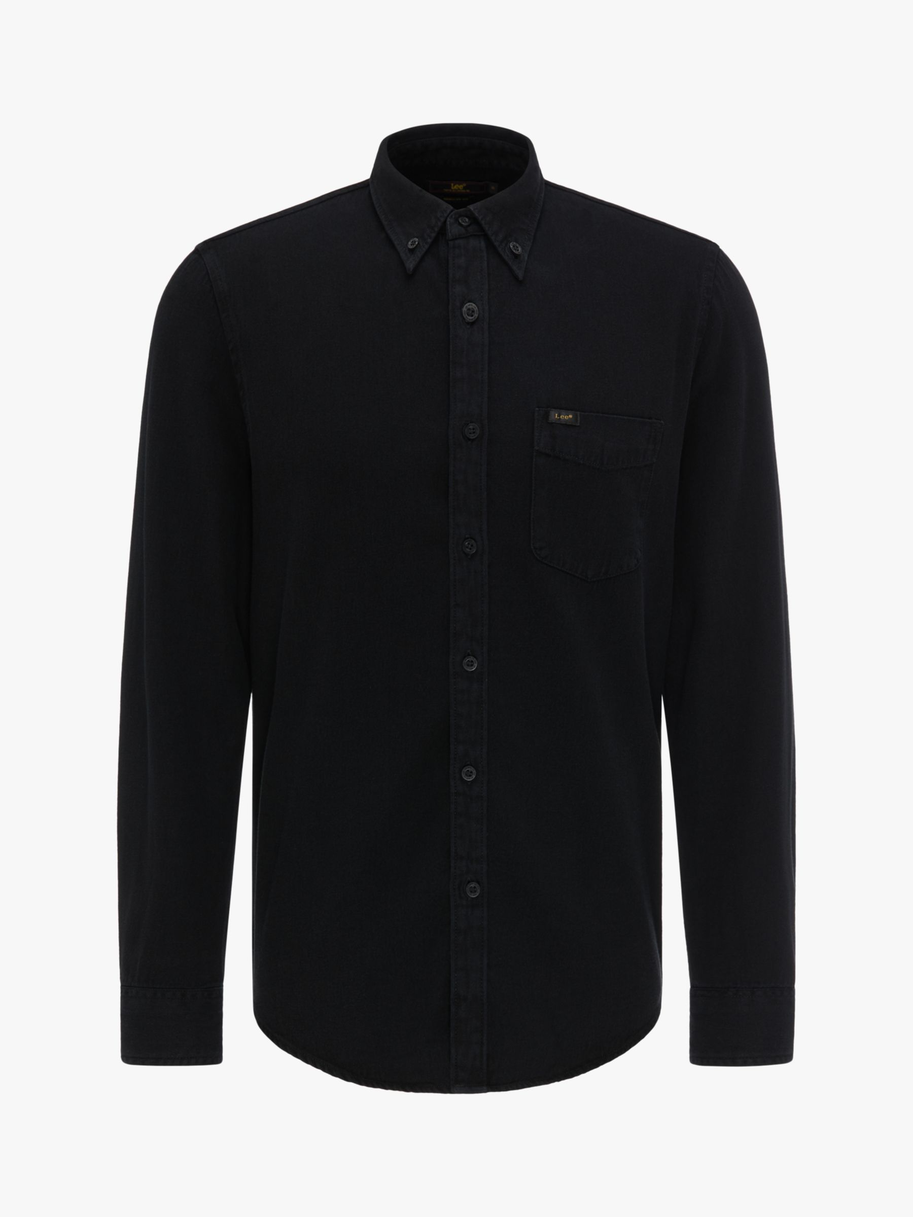 Lee Cotton Regular Fit Shirt, Black, S