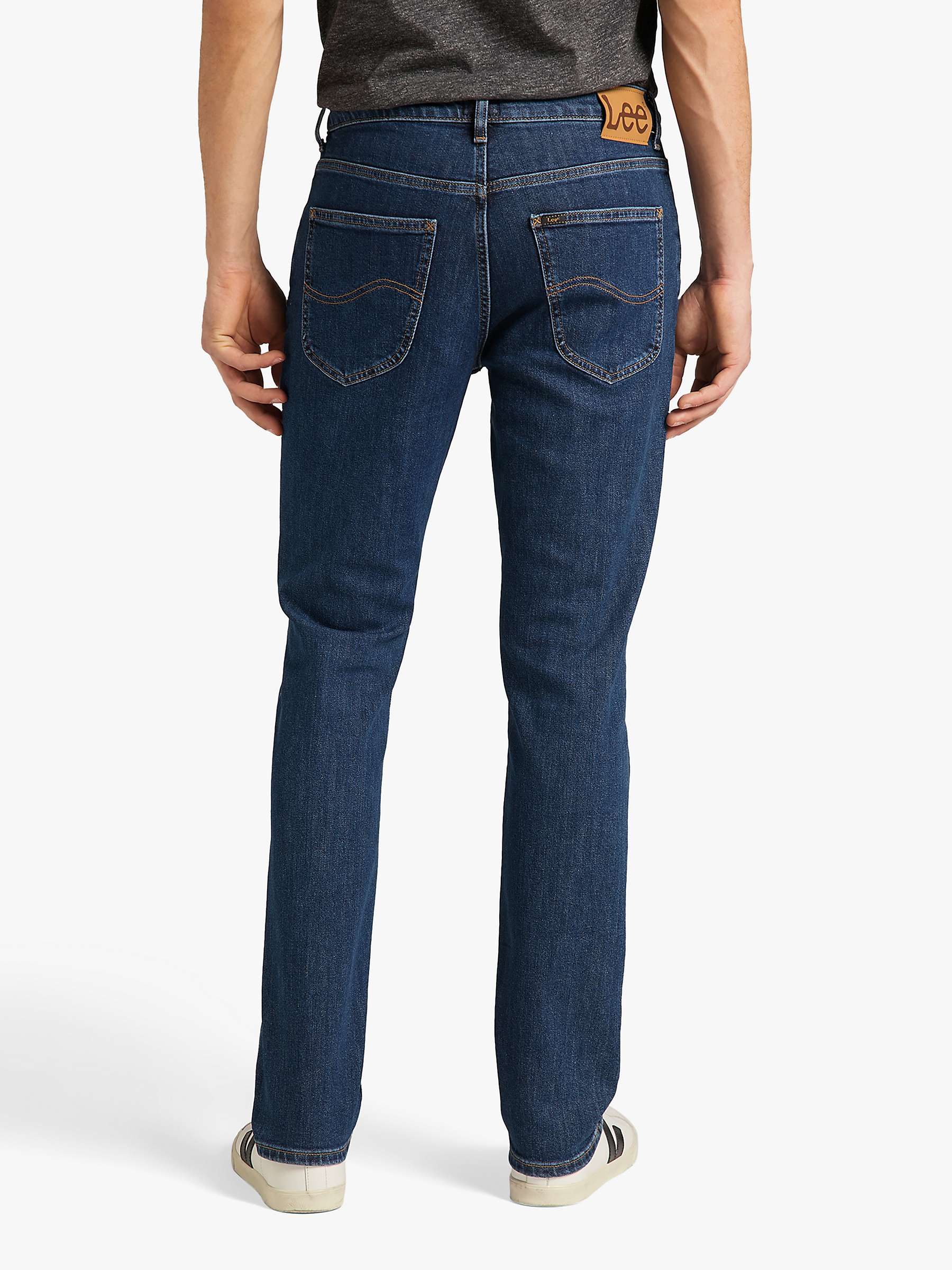 Buy Lee Brooklyn Dark Stone Wash Denim Jeans, Blue Online at johnlewis.com