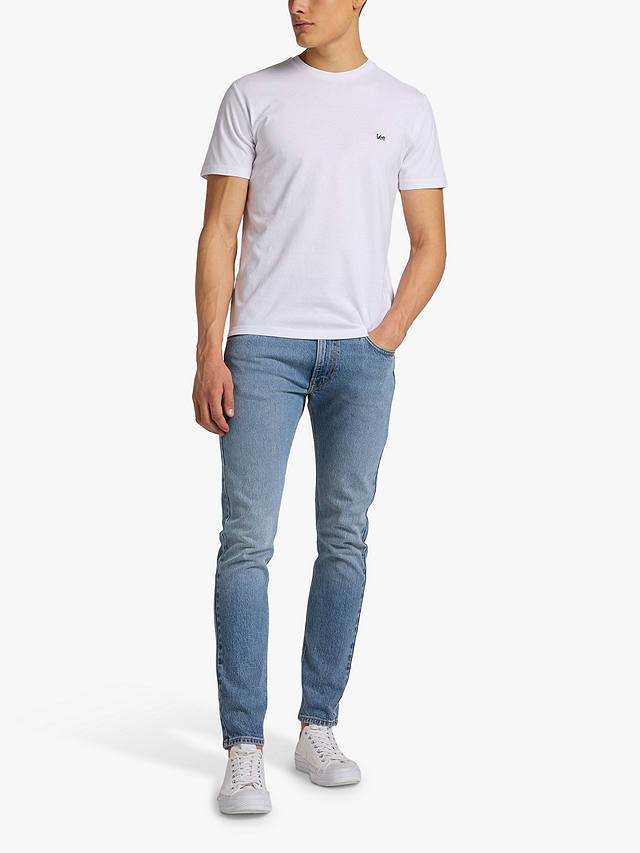 Lee Regular Fit Cotton Logo T-Shirt, White