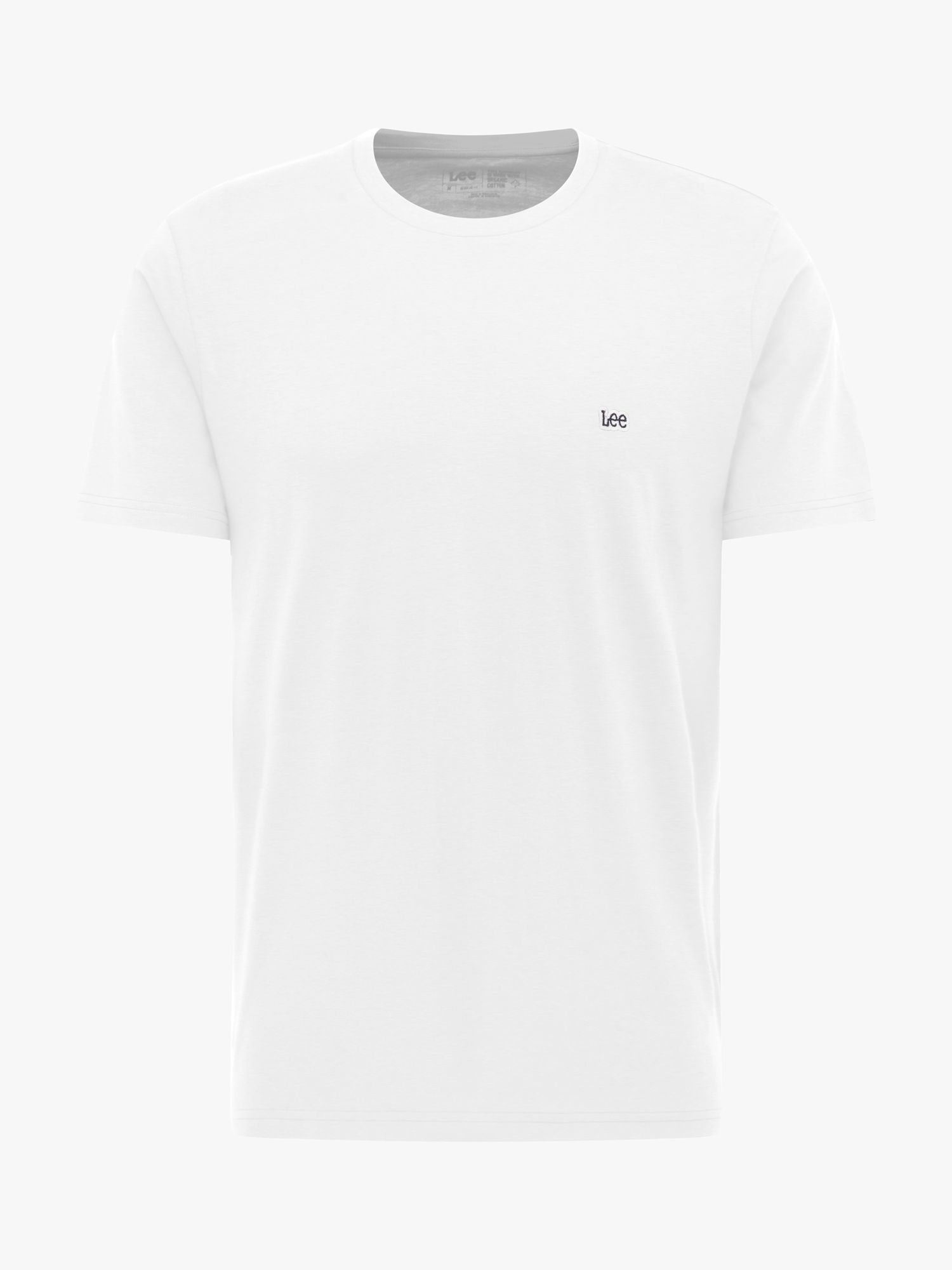 Lee Regular Fit Cotton Logo T-Shirt, White, S