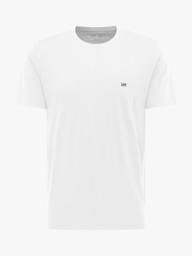 Lee Regular Fit Cotton Logo T-Shirt, White