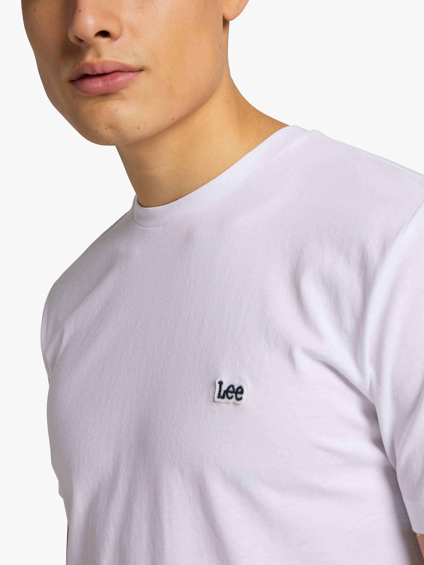Buy Lee Regular Fit Cotton Logo T-Shirt Online at johnlewis.com