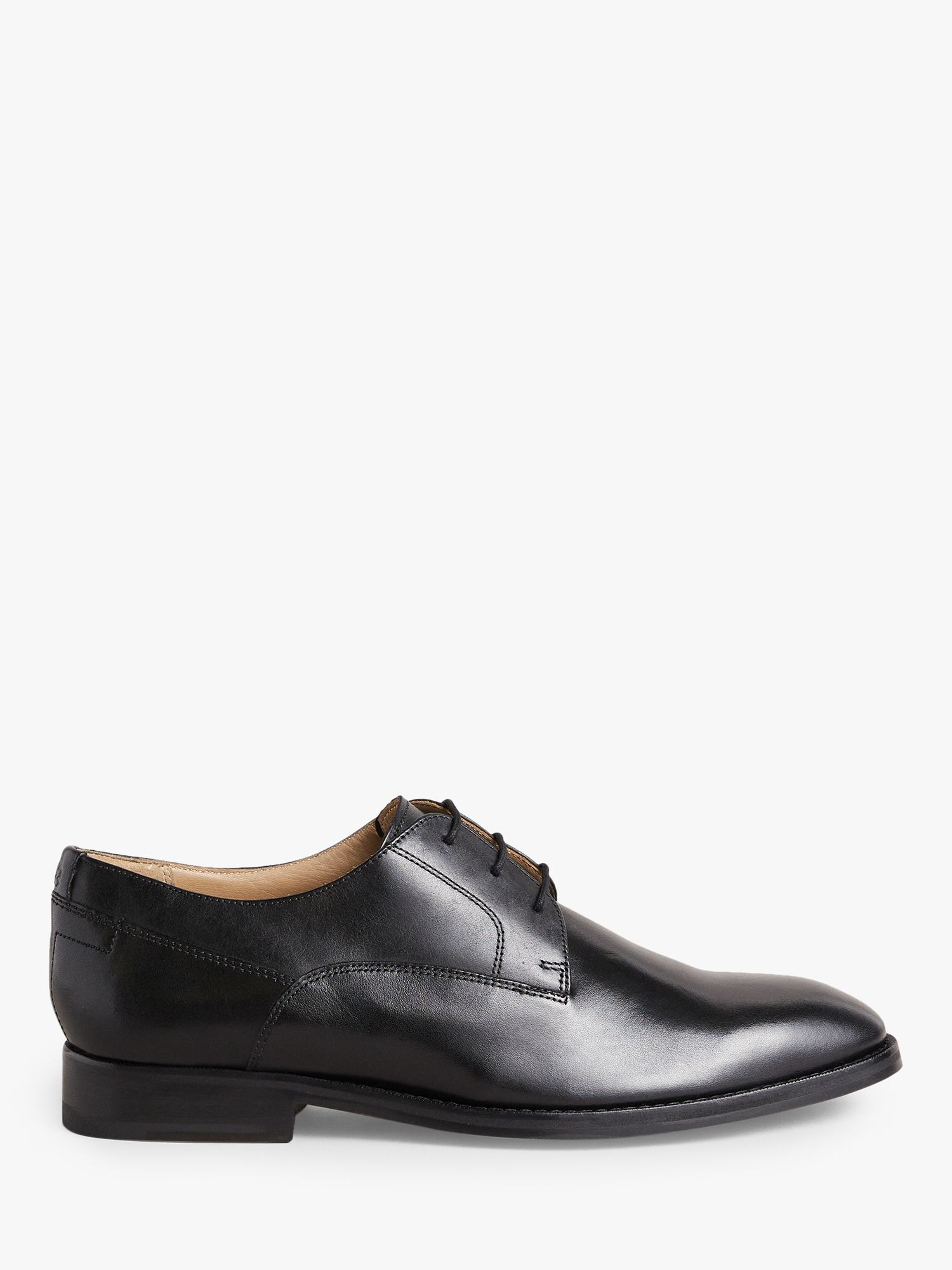 Ted Baker Kampten Leather Derby Shoes, Black at John Lewis & Partners