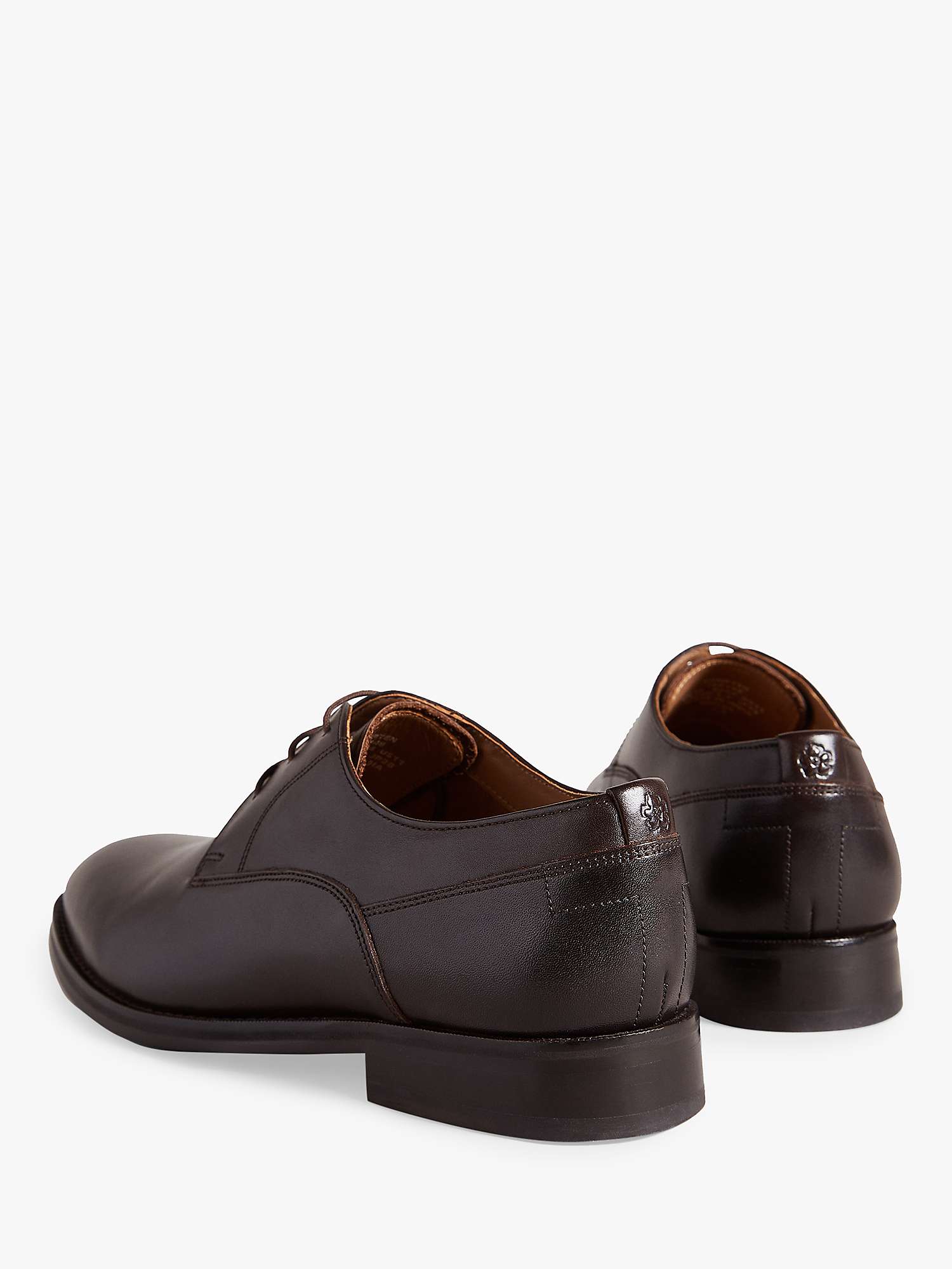 Buy Ted Baker Kampten Leather Derby Shoes, Brown Online at johnlewis.com