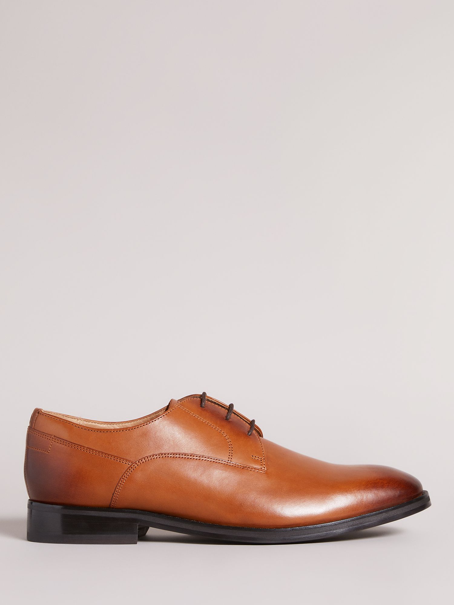 Ted Baker Kampten Leather Derby Shoes, Tan, 7
