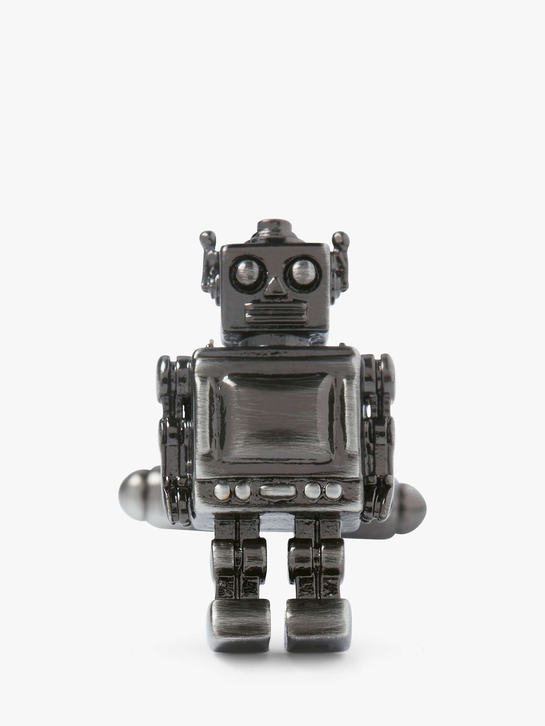Buy Simon Carter Robot Cufflinks, Gunmetal Online at johnlewis.com